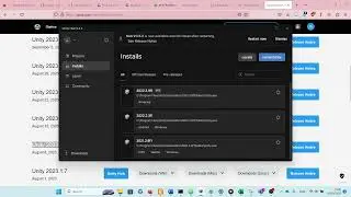 Add Unity Editor 2023 1 8 to Unity hub