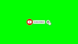 Green Screen Subscribe Button Animation | Green Screen | Button