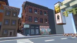Bar with cool water elevator - Minecraft Build