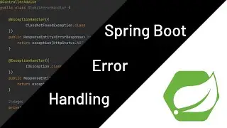 Best Way to Handle Exceptions in Spring Boot? (@ControllerAdvice)