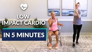 5-Minute LOW IMPACT Cardio Workout | Beginner Friendly!