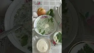 Окрошка по новому 🫙🍏🥔🥒🥚🧄🌶🥣😋😋