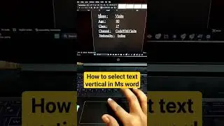 How to select vertical text in MS Word #shortsfeed #shortcut #viral #shorts #shortsyoutube