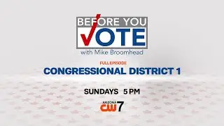 Mike Broomhead talks with the candidates for the CD1 seat