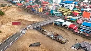 Mass Evacuation in the Philippines! Huge water flow breaks bridges and houses, Marikina flooded
