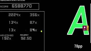 RxOsu: ICDD - GNYGDNSWK - 92.50% Defiled Love 8.14✭ {Desc}