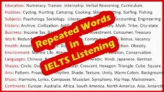 1400 High-Frequency Words in IELTS Listening | Commonly Repeated Vocabulary
