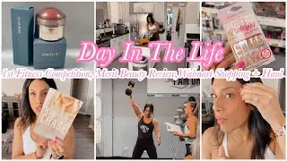 DITL | Competing In Burn Bootcamps Level Up Games | Merit Beauty Review | Walmart Shopping + Haul