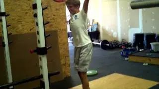 15 Year Old Anthony Watson Jerk 85KG (187LB) @ 60KG (132LB)