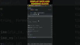 How to Display Date and Clock (Running Time) using Simple Python! 