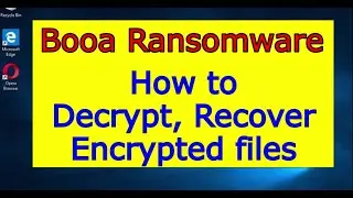 Booa virus (ransomware). How to decrypt .Booa files. Booa File Recovery Guide.