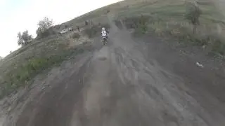 Будни эндуриста,разминка на кросс трассе