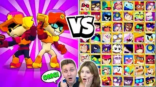 LARRY and LAWRIE are TOO OP?! 😨 (NEW BRAWLER vs ALL 75 CHARACTERS!) ⭐ Brawl Stars Poland