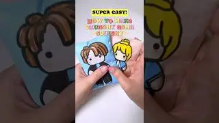 How to make crunchy paper squishy✨ easy DIY craft #asmr #paperdiy #roblox #cutegift