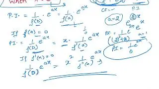 PI for e^ax II Non Homogeneous Higher Order Differential Equation II Concept and Numerical