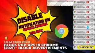 How To Disable Notification On Google Chrome browse | Block Pop-ups in  Block Advertisements 2021mac