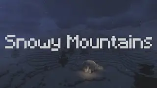 Minecraft - Snowy Winter Mountains Ambiance & Music | Sleep, Study & Relax |