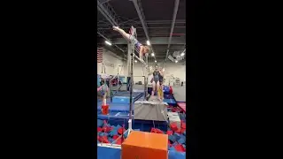 Working on our bar dismount upgrades 🥳
