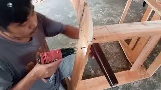 Cara membuat rangka sofa  retro terbaru
