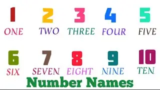 Number Names 1-10/Learn number names and count 1 to 10