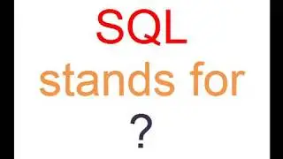 SQL Stands for ?