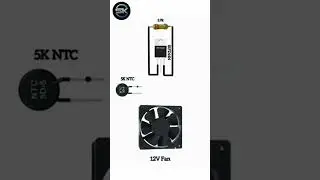 Fan automatic on & off temperature sensor circuit 