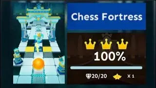 Rolling Sky - Chess Fortress [100% + Perfect way]