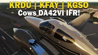 MSFS 2020 | COWS DA42VI | Raleigh ✈ Fayetteville ✈ Greensboro