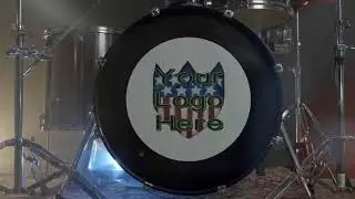 Drum Set Logo Display