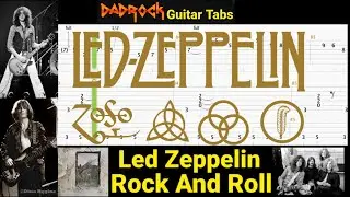 Rock And Roll - Led Zeppelin - Guitar + Bass TABS Lesson