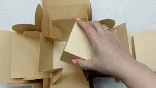 Коробка раскладушка из крафт картона для фотографий