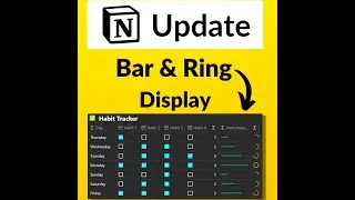 Bar and Ring display for numbers - Notion Update - #Shorts