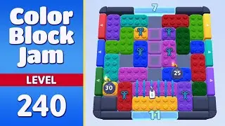 Color Block Jam Level 240 | Every Puzzle Solved! 🎯