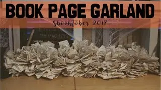 Book Page Garland || SBOOKTOBER 2017