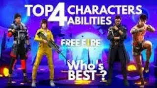 FREE FIRE TOP 4 CHARACTERS ABILITIES - जानिए FREE FIRE के टॉप 4 Characters के Abilities के बारे में