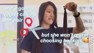i explain 5 reasons why i chose hopkins while cutting my hair 💇🏻‍♀️