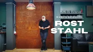 Rost Wandverkleidung aus echtem Stahl