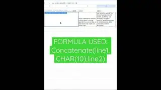 Concatenate and Join Data Values Using | CONATENATE & CHAR(10) 