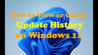 How to View or Check Update History on Windows 11