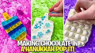 Making Chocolate in a Hanukkah Pop It!