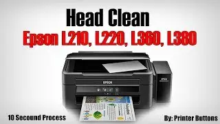 How to head clean Epson L210, L220, L360, L380 (secound way)