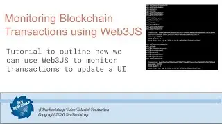 Monitoring Blockchain Transactions using Web3JS