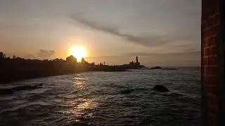 Sun rises in kanyakumari #sunrise #kanyakumari #shorts #shortsfeed