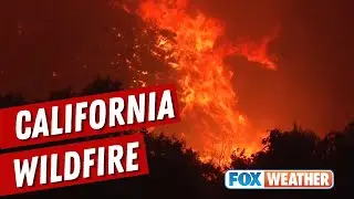 Watch: Crews battle intense flames as California's Line Fire continues to devour landscape