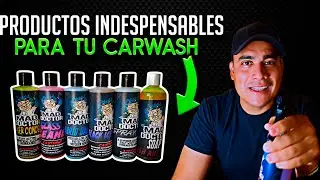 ¿Qué productos se necesitan para un negocio de autolavado ❗️? Te ENSEÑO a utilizarlos! 😱