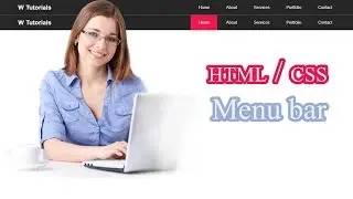 How to Create Menu bar / CSS menu bar / w tutorials