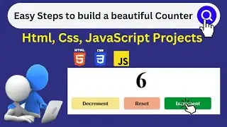 JavaScript Counter | How to create a JavaScript counter with HTML, CSS & JavaScript 
