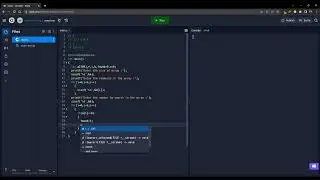 Search the number in the  given array by the user and print the number if found using C Program