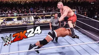 Wwe 2k24 Brock Lesnar Vs Goldberg Match #wwe2k24 #wwe #gameplay