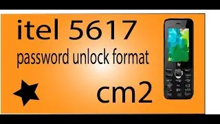 ITEL 5617 Reset Code ITEL IT5617 PHONE LOCK FORMAT REMOVE BY CM2 DONGLE